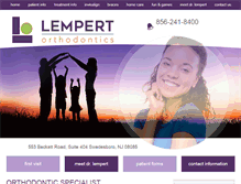 Tablet Screenshot of lempertsmile.com